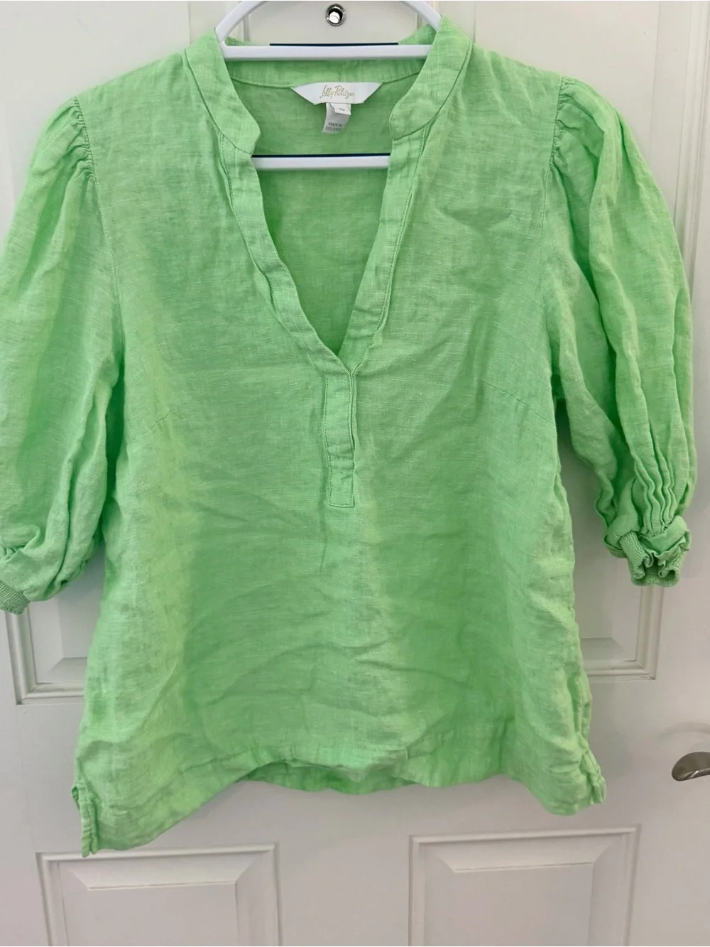Lilly Pulitzer Mialeigh Linen Top 10 | Green